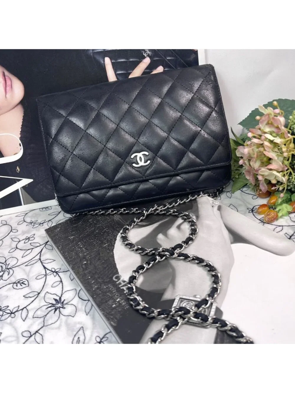 Chanel Chain Wallet Black Quilted Shoulder Bag